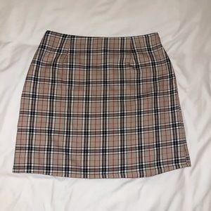 NWT Nasty Gal Plaid Skirt